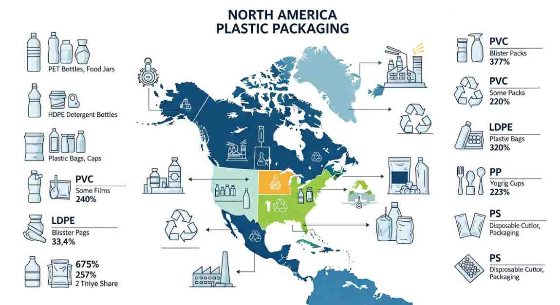 North America Plastic Packaging Market Companies: Size, Trends, Forecast & Innovation